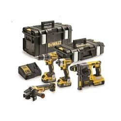 4 DEWALT akumuliatorinių įrankių rinkinys DCK422P3-QW