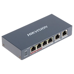 4 PoE+ portok, 2 uplink portok váltása - HIKVISION