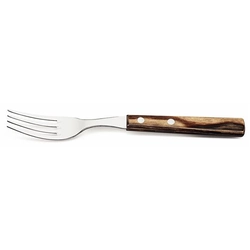 Brown pizza / steak fork set 6 pcs.