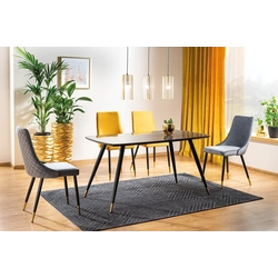 CYRYL I black / gold table for a glamorous dining room ☞ BUY NOW - GET A DISCOUNT
