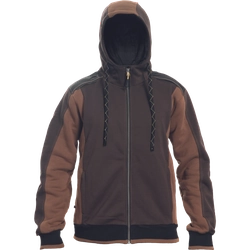 DAYBORO hooded sweatshirt dark brown M