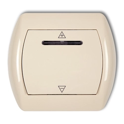 Venetian blind switch/-push button Karlik 1SR-1 Beige IP20