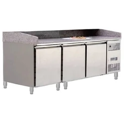 REFRIGERATED PIZZA TABLE 3 DOOR -2/+8 INVEST HORECA EPF3485