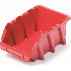 Plastic storage box BINEER LONG 198x118x84mm, red