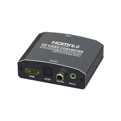 Splitter HDMI to HDMI 2.0 + Audio 5.1 SPDIF, coaxial, AUX 4Kx2K @ 60Hz Spacetronik SPH-AE09