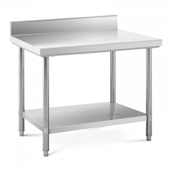 Work table - 100 x 70 cm - edge - load capacity 190 kg - Royal Catering ROYAL CATERING 10012552 RCAT-100/70-SP