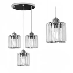 Crystal Ceiling Lamp APP510-3CPR Silver