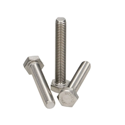 Screw M10x140, stainless A2 + flange nut M10