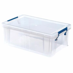Plastic storage box, transparent, 10 liters, FELLOWES, ProStore ™