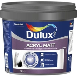 Dulux Acryl Matt emulsion paint 3 l white