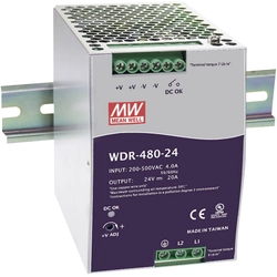 DIN rail power supply Mean Well WDR-480-48, 48 V / DC, 10 A, 480 W