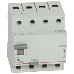 Residual current circuit breaker (RCCB) Legrand 402063 DIN rail AC 50 Hz IP20