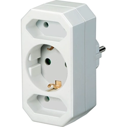 Brennenstuhl Power adapter Type E / 2x Type C, Type F (1508050)