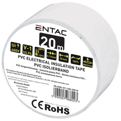 Izolační páska Entac 0,13x50mm Bílá 20m