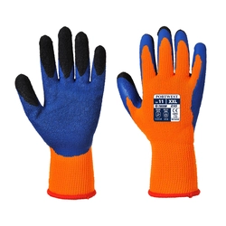 PORTWEST Duo-Therm Gloves Size: 2XL, Color: blue-orange