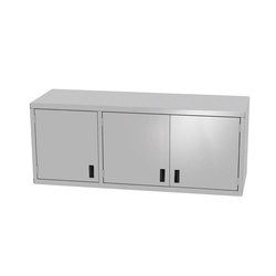 Hanging stainless steel cabinet 150x30x60, hinged door | Polgast