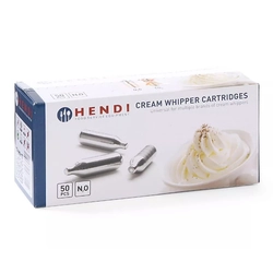 Cartridges for whipped cream siphon 50 pcs Hendi