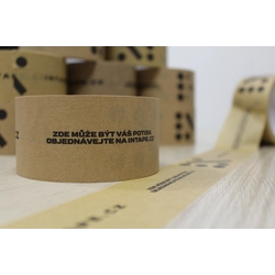EKO Papírová páska s potiskem Vašeho loga. 100% Přírodní a rozložitelná