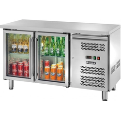 2-door bar refrigerator without rim 282L | Amitek