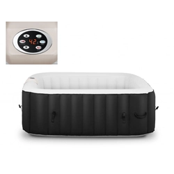 Garden Jacuzzi 600L for 4 people, black and white