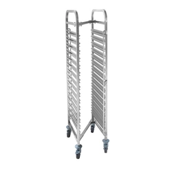 Trolley for transporting containers, compact - 15x GN 1/1