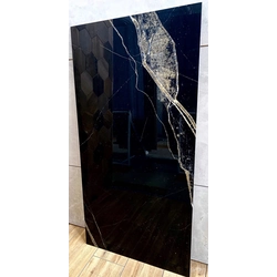 Polished stoneware BLACK MARBLE 120x60 HIGH SHINY