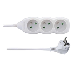 Emos Extension cable - 3 sockets, 1.5 m, white P0311