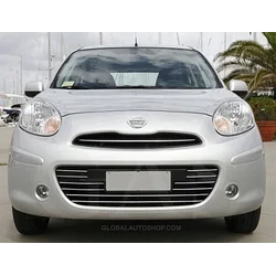 Nissan March - Chrome Strips Chrome Grill Dummy Bumper Tuning