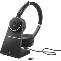 Jabra wireless headset Evolve 75, stereo, MS, incl. charging stand