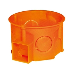 Box/housing for built-in mounting in the wall/ceiling Simet 33054008 Flush mounted (plaster) Round Built-in installation box (device box) Single Screwing