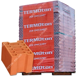 TERMOTON P + W 25 AKU acoustic ceramic block 325x250x235 class 15 ceramic brick, wall element