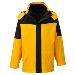 AVIEMORE 3in1 waterproof hood with detachable yellow / black insert
