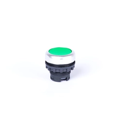 Ex9P1 F g Control head with recessed button, without detent, without print, green Noark