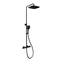 Fixed shower system Ravak 10° Free, TD F 091.20/150 with thermostatic tap and shower set, black