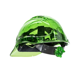 PORTWEST Helmet Peak View with ventilation Color: medium green