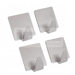 SELF-ADHESIVE HANGERS 4SZT SQUARE 3.5*4CM0.7MM