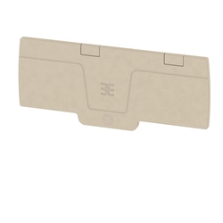 Endplate and partition plate for terminal block Weidmüller 1990140000 Beige V0