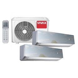 VIVAX MULTISPLIT AIR CONDITIONER WITH INTERNAL R-DESIGN parts for 2-iems rooms
