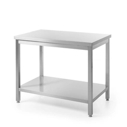 Central desk with shelf - screws 1600 x 600