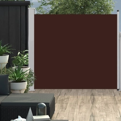 Extendable side awning for the terrace, 170 x 300 cm, brown