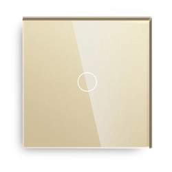 Facet Glass Simple Touch Switch, Gold