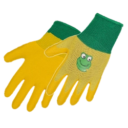 Canis DRAGO children's coated gloves Size: 7, Color: yellow