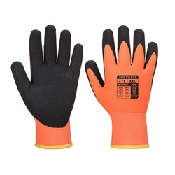 PORTWEST Thermo Pro Ultra Gloves Size: S, Color: fluorescent orange / black