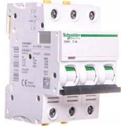 Schneider Electric Wyłącznik nadprądowy 3P C 2A 10kA AC iC60H-C2-3 (A9F07302)