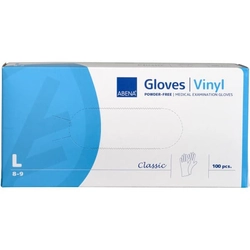 Vinyl gloves size L, without powder, 100pcs