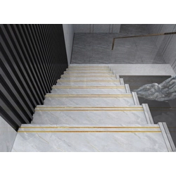 Stone stairs GOLD grooves HIGH GLOSS 120x30