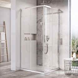 Ravak Blix Slim square shower cabin, BLSRV2-80 gloss +Transparent