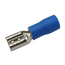 TIP Faston socket 4.8mm, wire 1.5-2.5mm blue