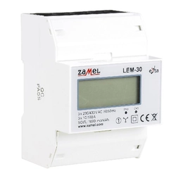Electricity meter, digital LCD 3-fazowy 100A, 4M