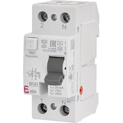 ETI 002061253 Residual current circuit breaker - 6 kA EFI6-P2 AC 63 / 0.03